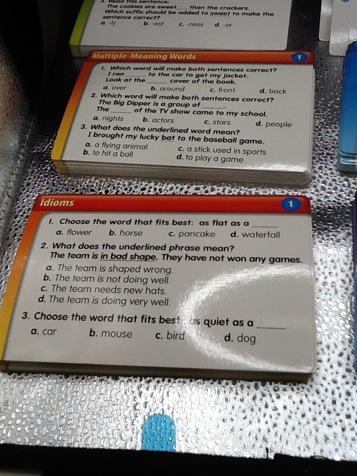 Lakeshore 5 Minute Vocabulary Practice Cards 8+ Homeschool Elementary Complete
