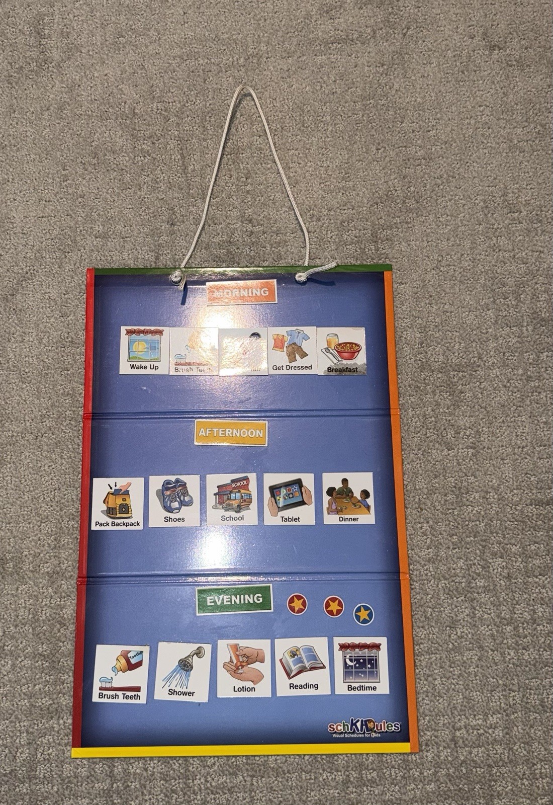 Daily Routine Magnetic Board Visual Schedule