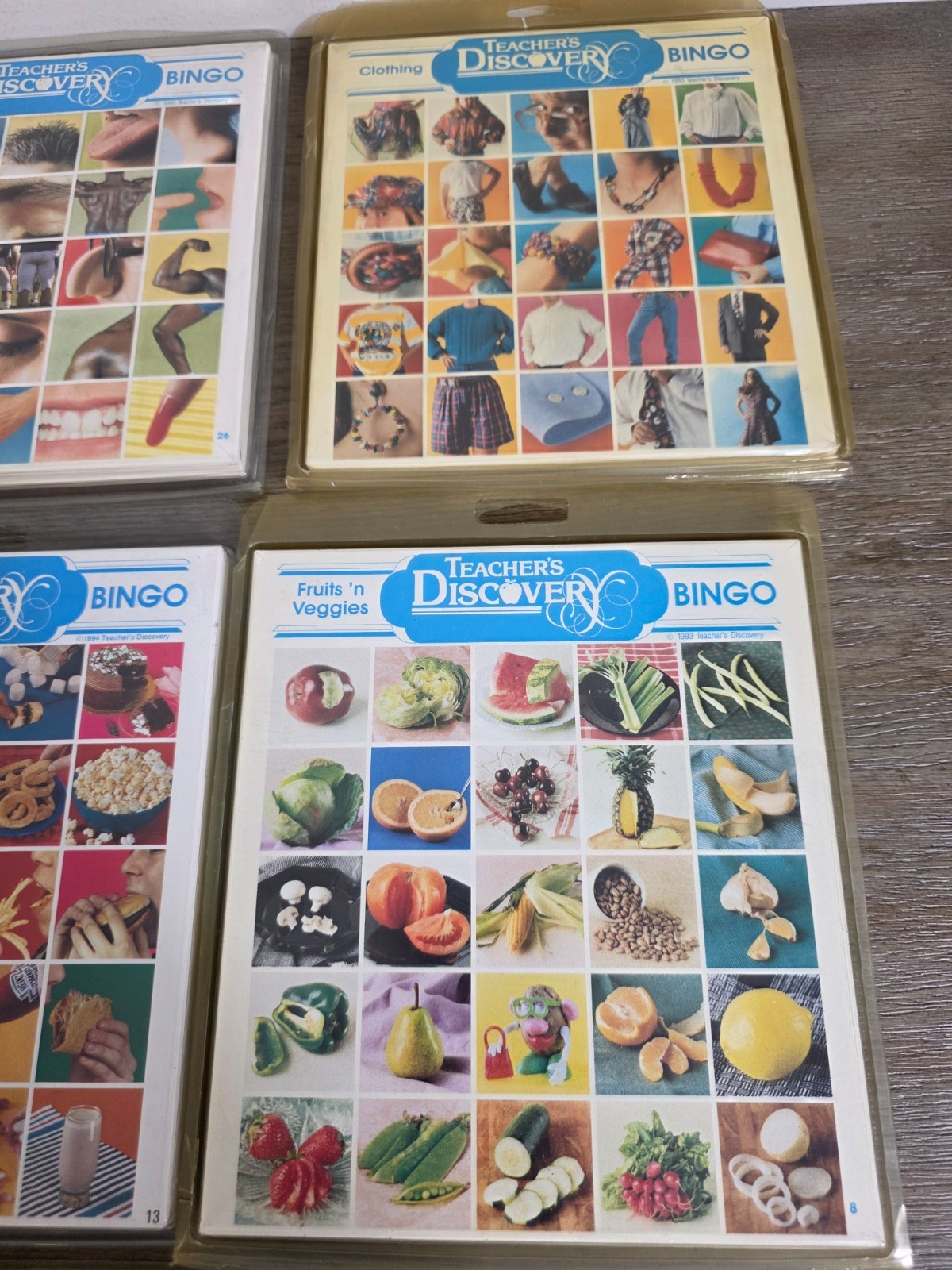 Lot of Eight (8) Teacher’s Discovery Bingo Card Sets Classroom Homeschool READ