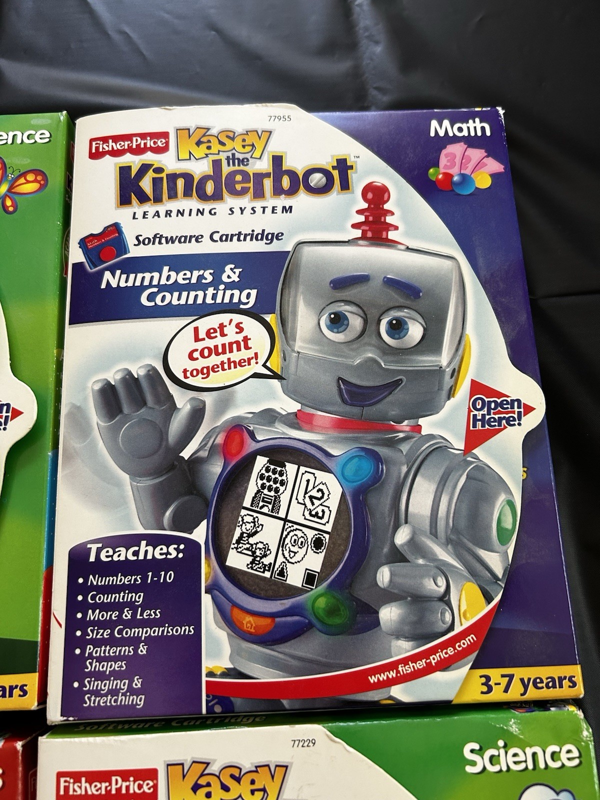 NEW Lot Fisher Price The Kinderbot Kasey Learning Robot Game Cartridges Software