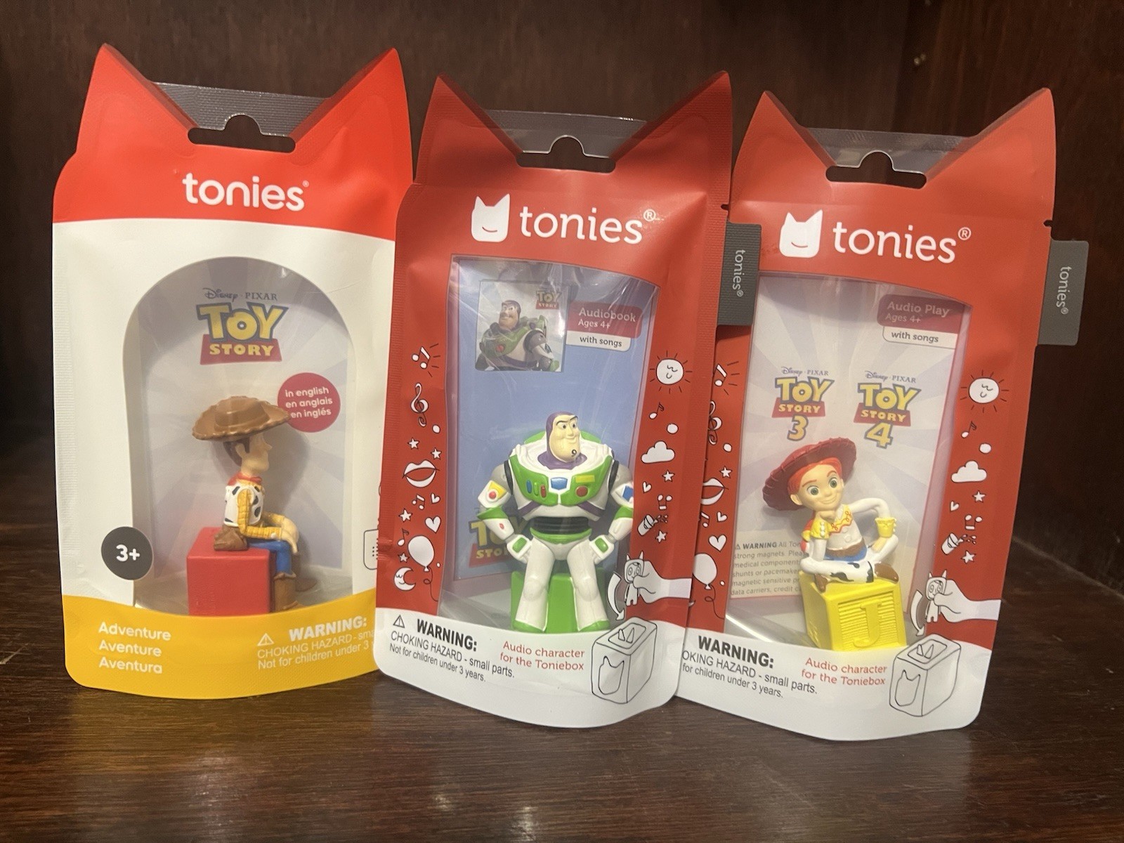 Toniebox Tonies – 3 Toy Story Tonie Figures: Woody, Buzz, & Jessie