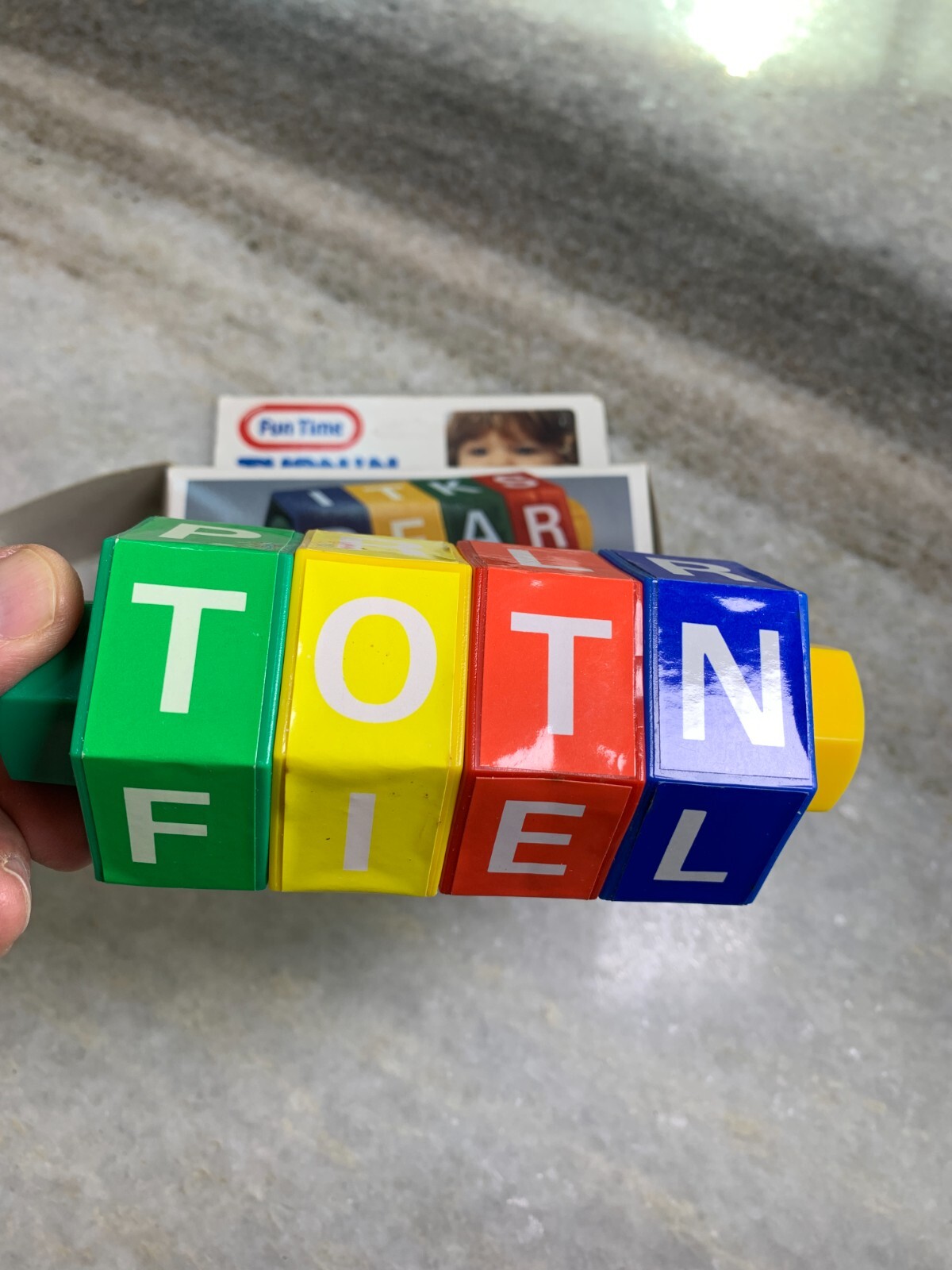 Vintage 1980s 80s Kids Kid’s Youth Spell Spelling Wheel Toy FunTime Turn n Spin