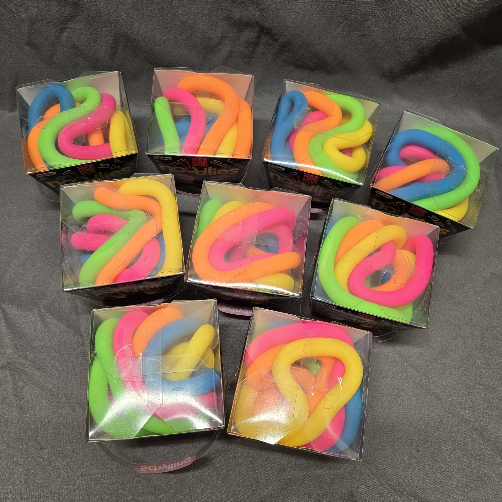 Nee Doh Noodlies Viral Stretchy Sensory Toys 5ct Lot Of 9