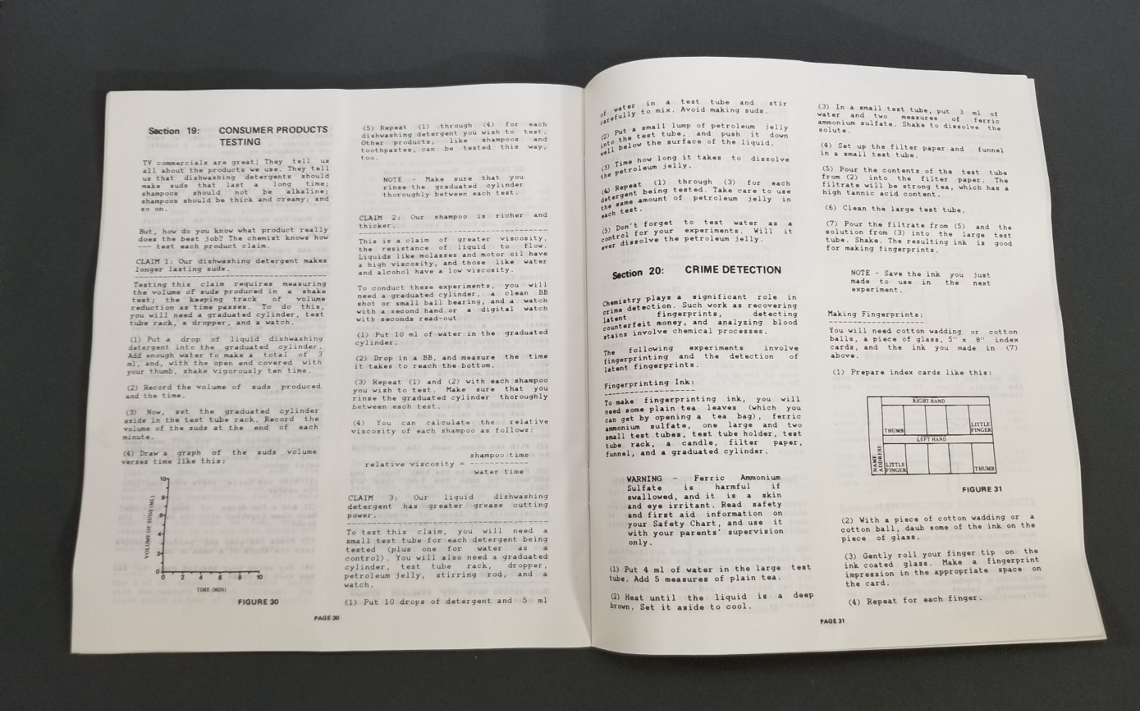 NSI XP-1000 CHEMISTRY LAB MANUAL AND SAFETY CHART