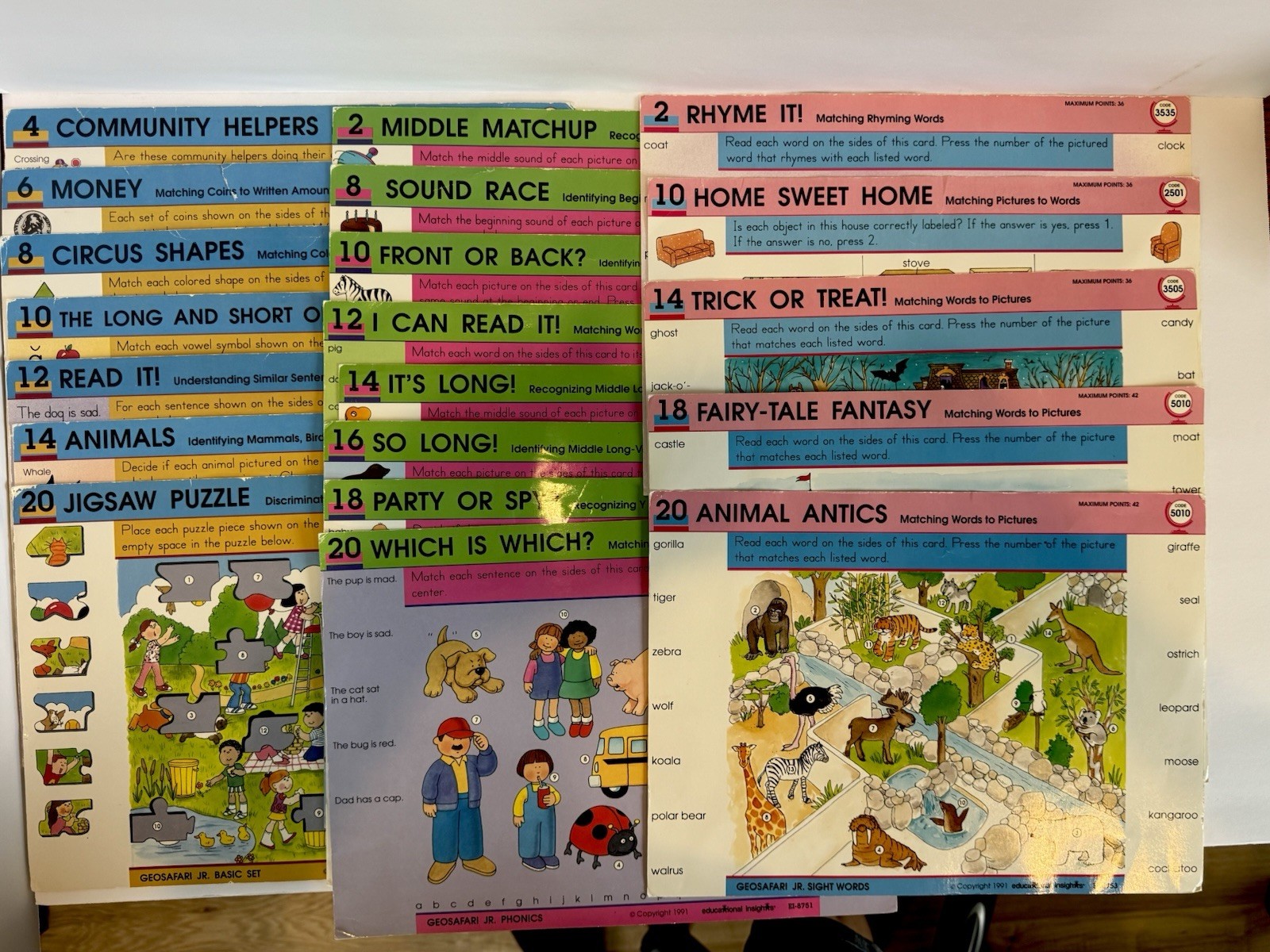 Vintage GeoSafari EI-8700 Electronic Learning Game W/ 20 Cards WORKS READ