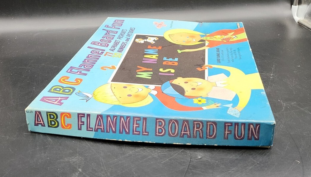 Vintage Flannel Board Complete Set 100+ Piece Activity ABC Numbers RARE NEW