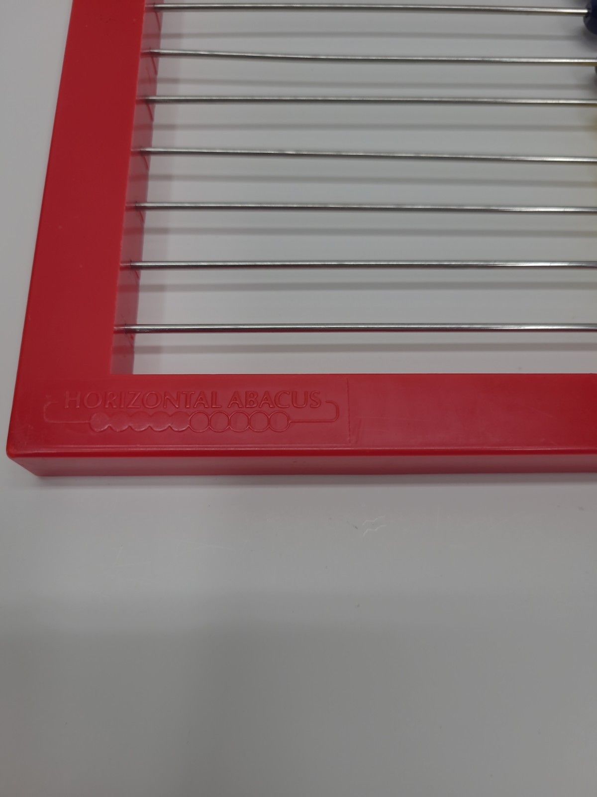 Horizontal Abacus by Learning Resources 2 Color Desktop Homeschool Math