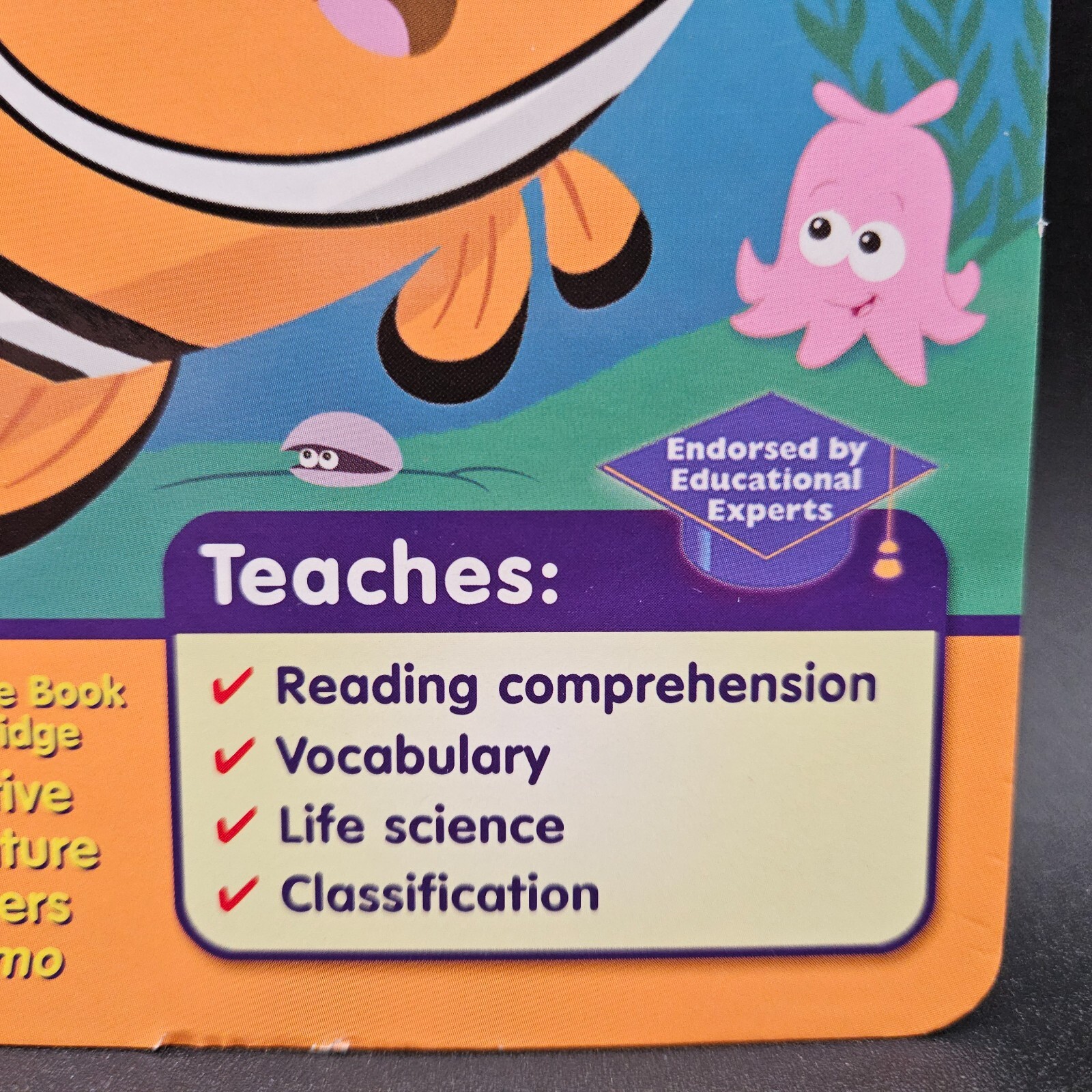 LeapFrog LeapPad Leap 1 Reading Book Finding Nemo Preschool 1st Grade Ages 4-6