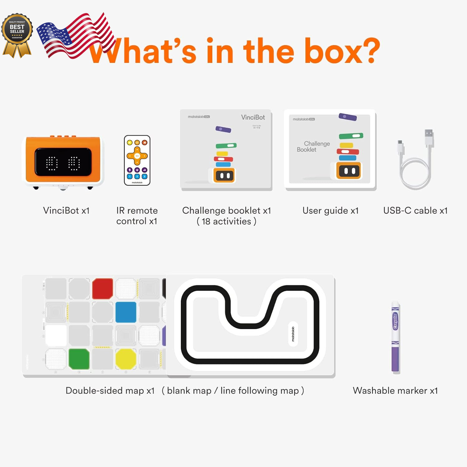 VinciBot Coding Robot for Kids 8-12, STEM Educational Toy, Scratch&Python