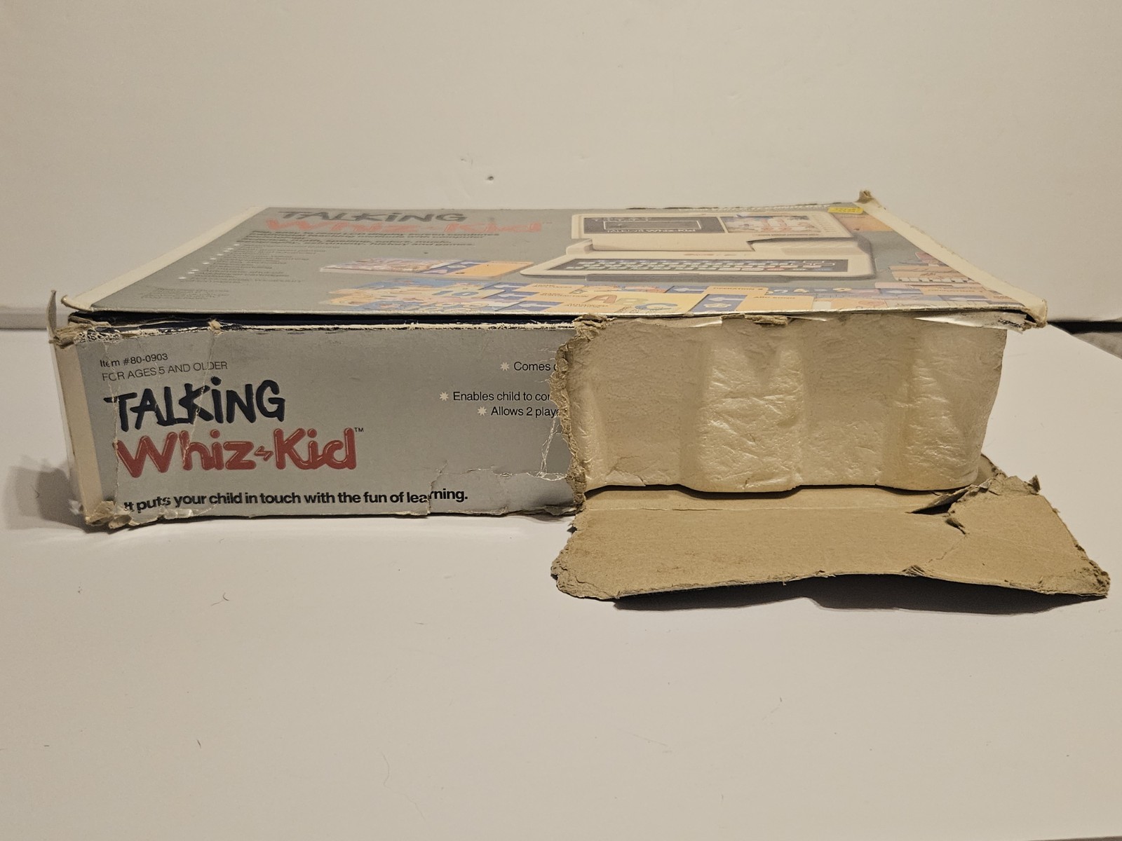 Talking Whiz Kid 1987 Vtech Education Computer w/ Learning Cards Vintage Nos