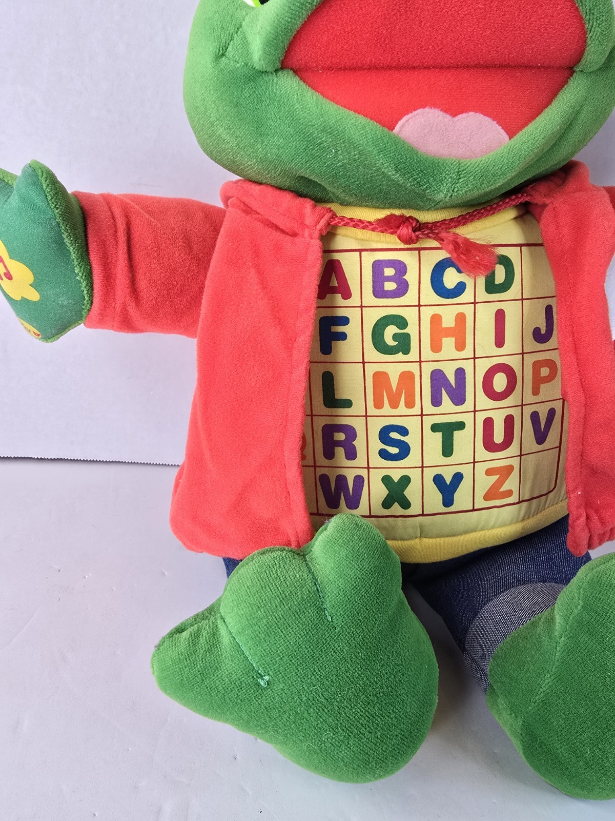 RARE 2001-03 READ & SING LITTLE LEAP INTERACTIVE PLUSH ABC LEARNING TOY 18″ TALL