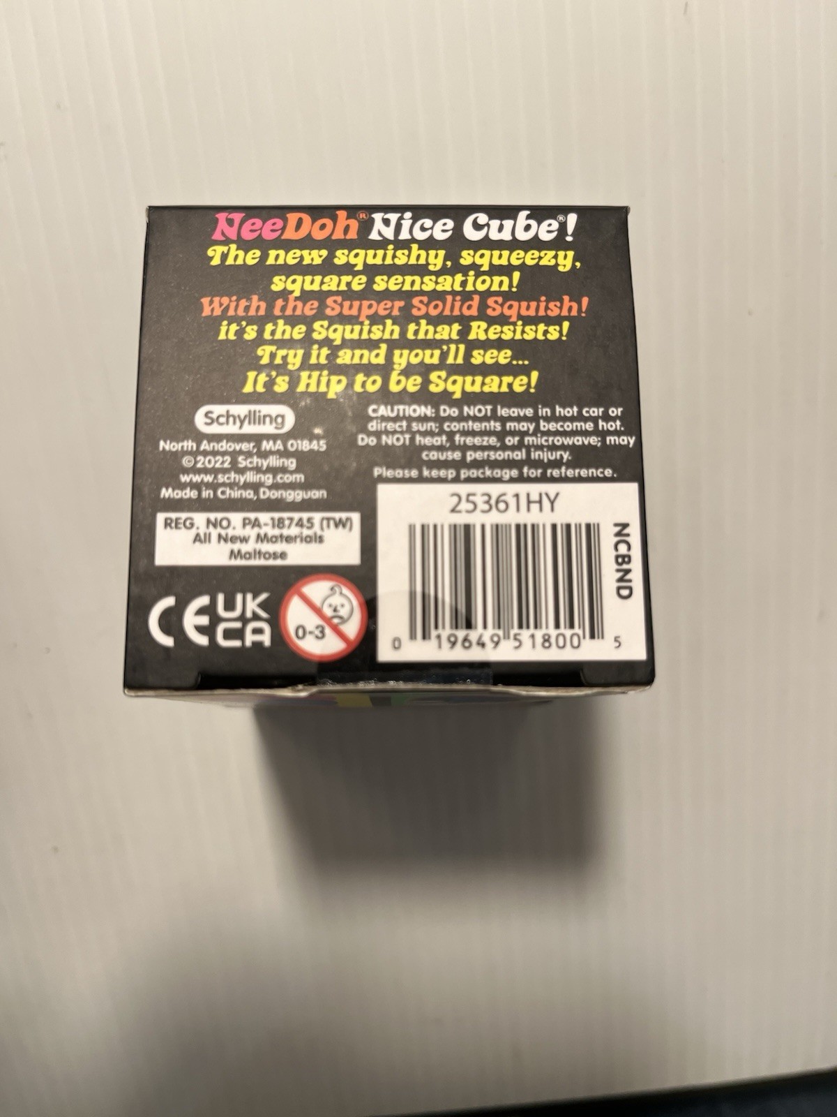 NeeDoh Nice Cube – Super Solid Squish PURPLE FAST SHIPPING NEE DOH