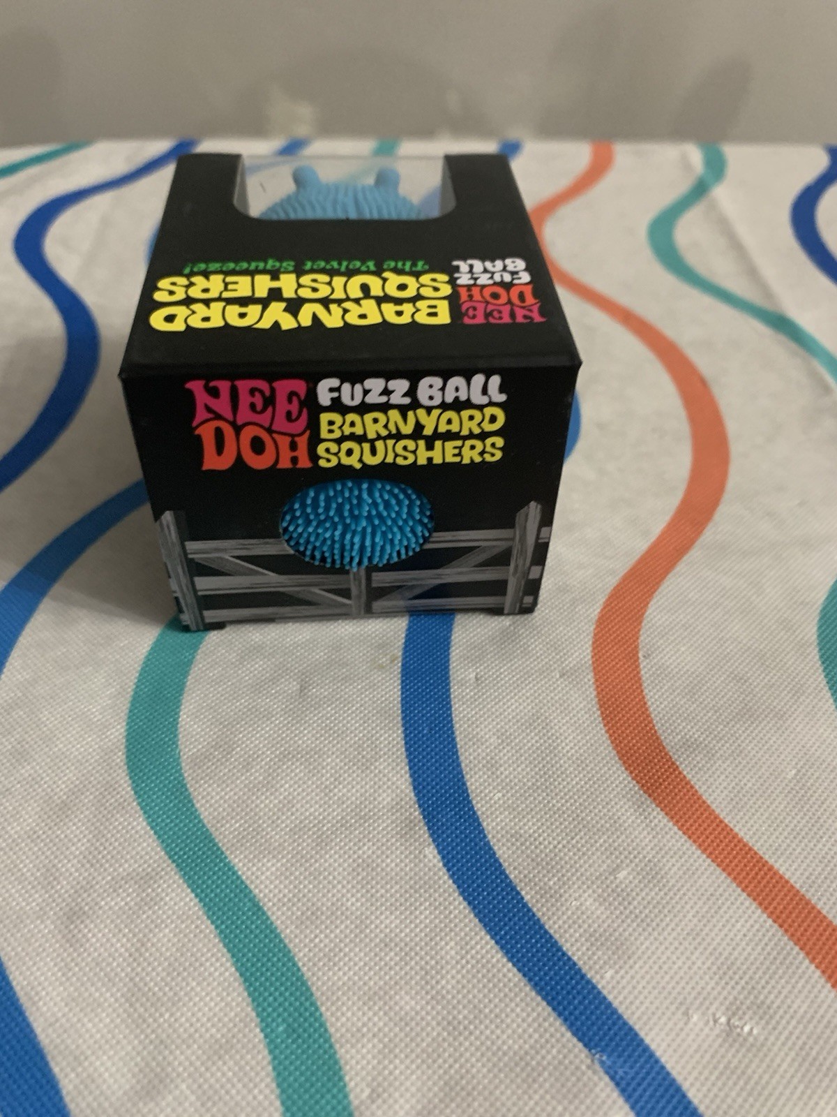 100% Authentic Schylling Blue Goat Needoh FuzzBall Barnyard Squisher