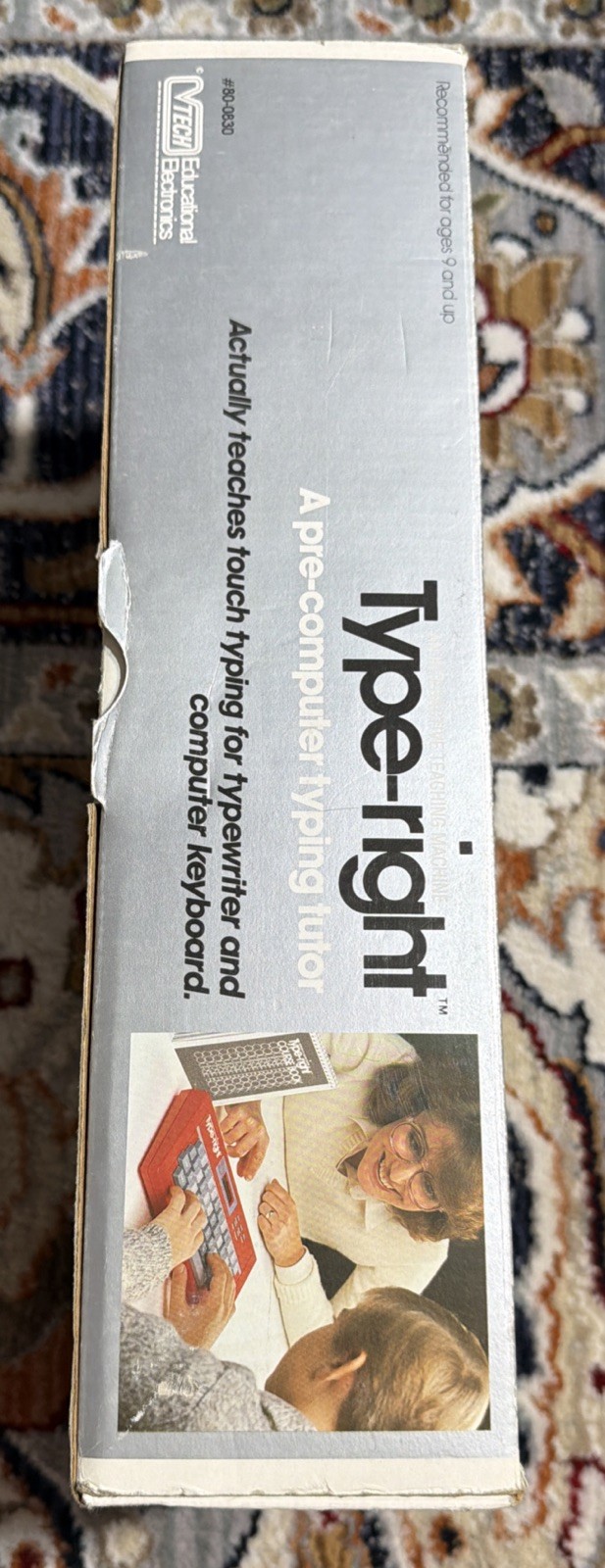 VTG 1985 VTech Type-Right Pre-Computer Typing Tutor w/ Course Book & Tape WORKS