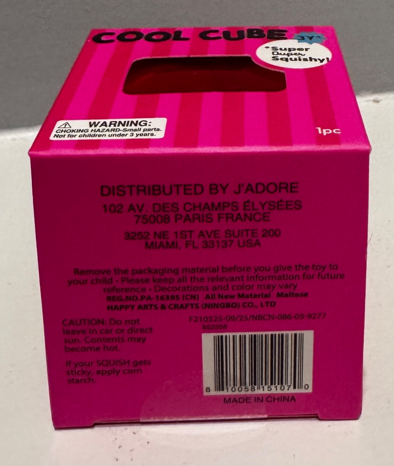 J’Adore Cool Cube Squishy TikTok Viral Stress Toy Super Soft Fidget Target Pink