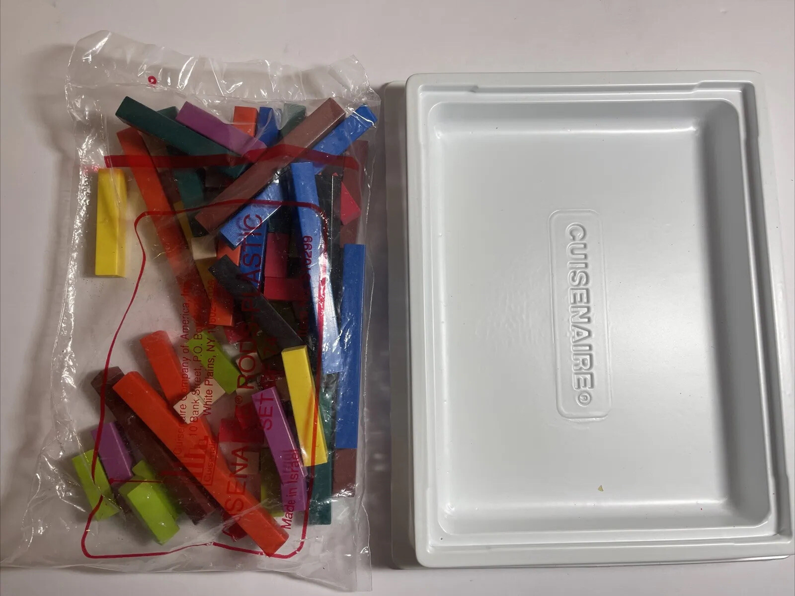 Cuinsenaire Rods Education Math Manipulatives NEW in package. set of 74 pieces
