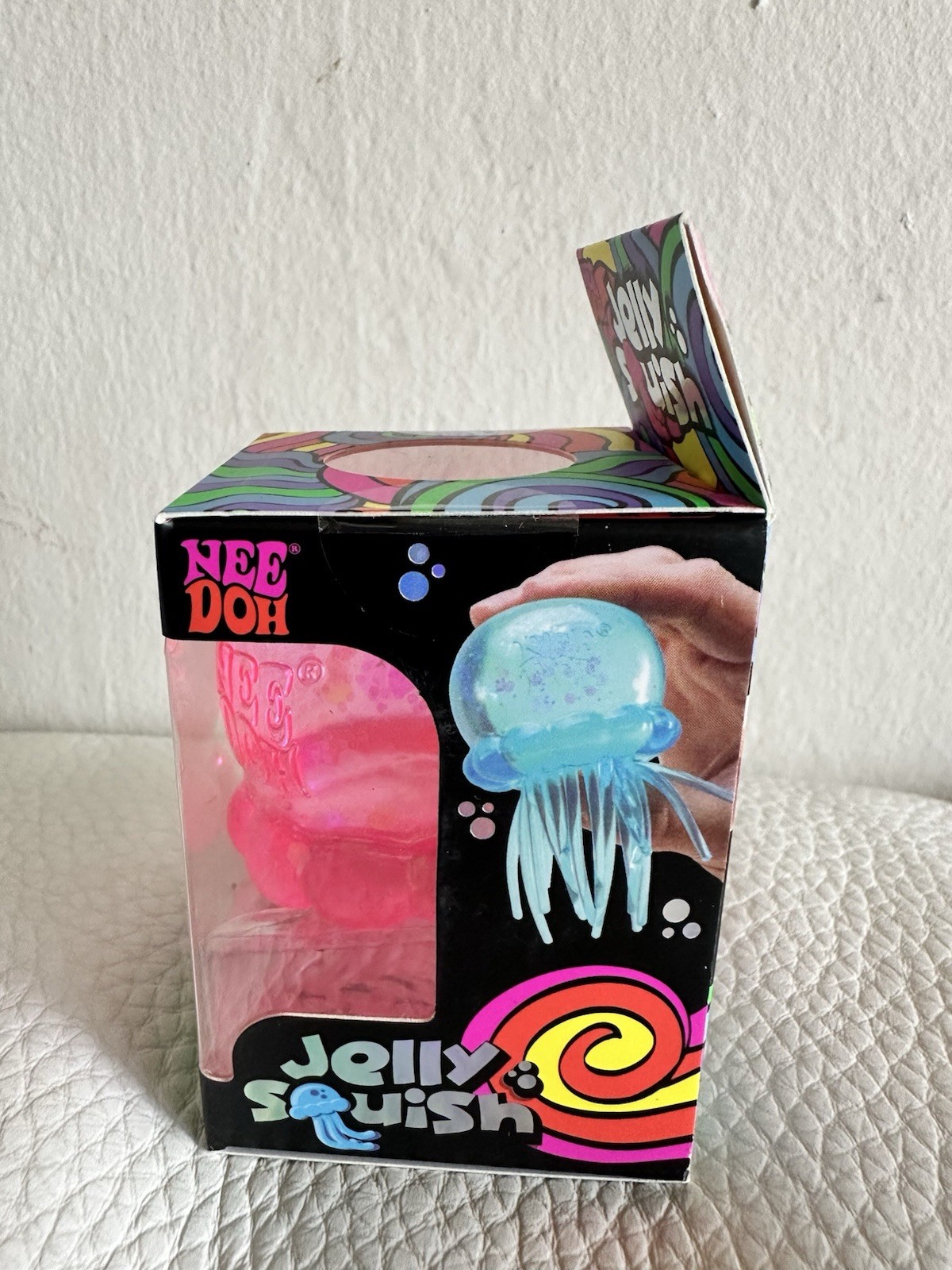 Schylling NeeDoh Jelly Squish Jellyfish Tactile Squeeze Toy Pink NEW