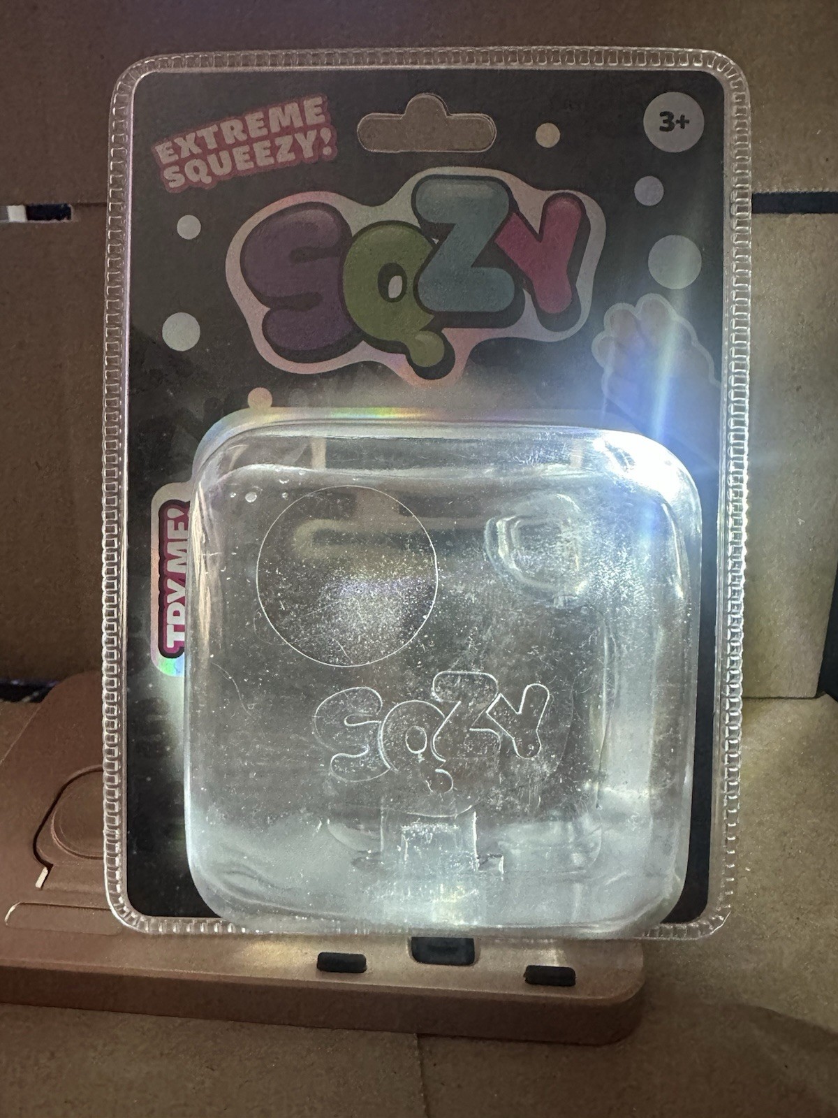 Light up! Sunny Days Large SQZY Extreme Squeezy Squeeze Toy Clear