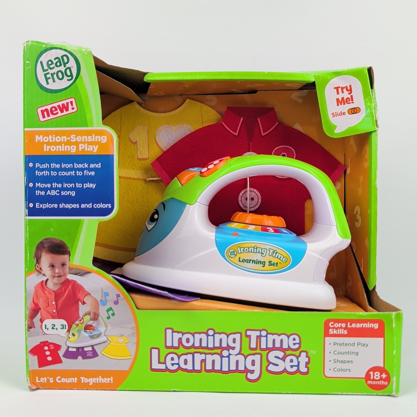 LEAPFROG Ironing Time Learning Set – Motion-Sensing Play Toy 18mo+ NEW