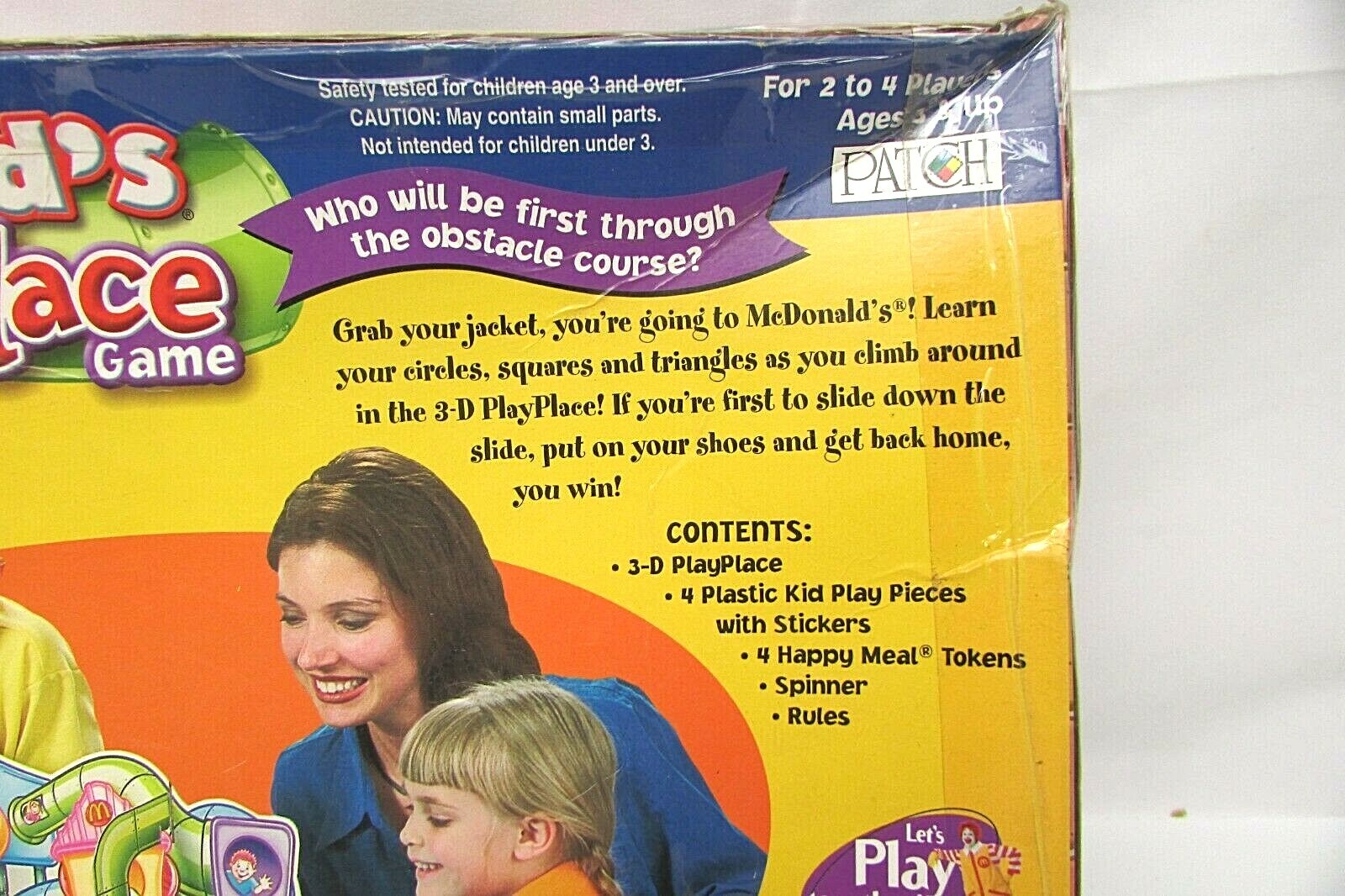 McDonald’s PlayPlace Game 2001 NEW Learning Teaching Game Patch Brand Ages 3 Up