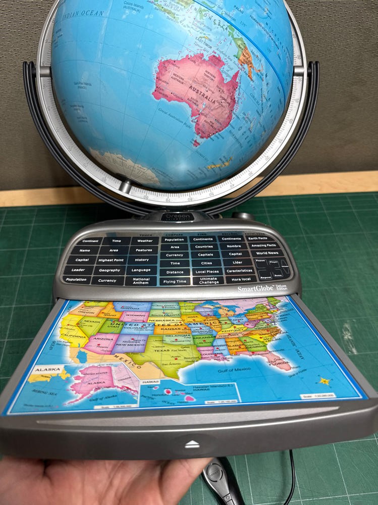 Oregon Scientific Smart Globe Deluxe Edition W/Stylus Pen – Tested WORKING