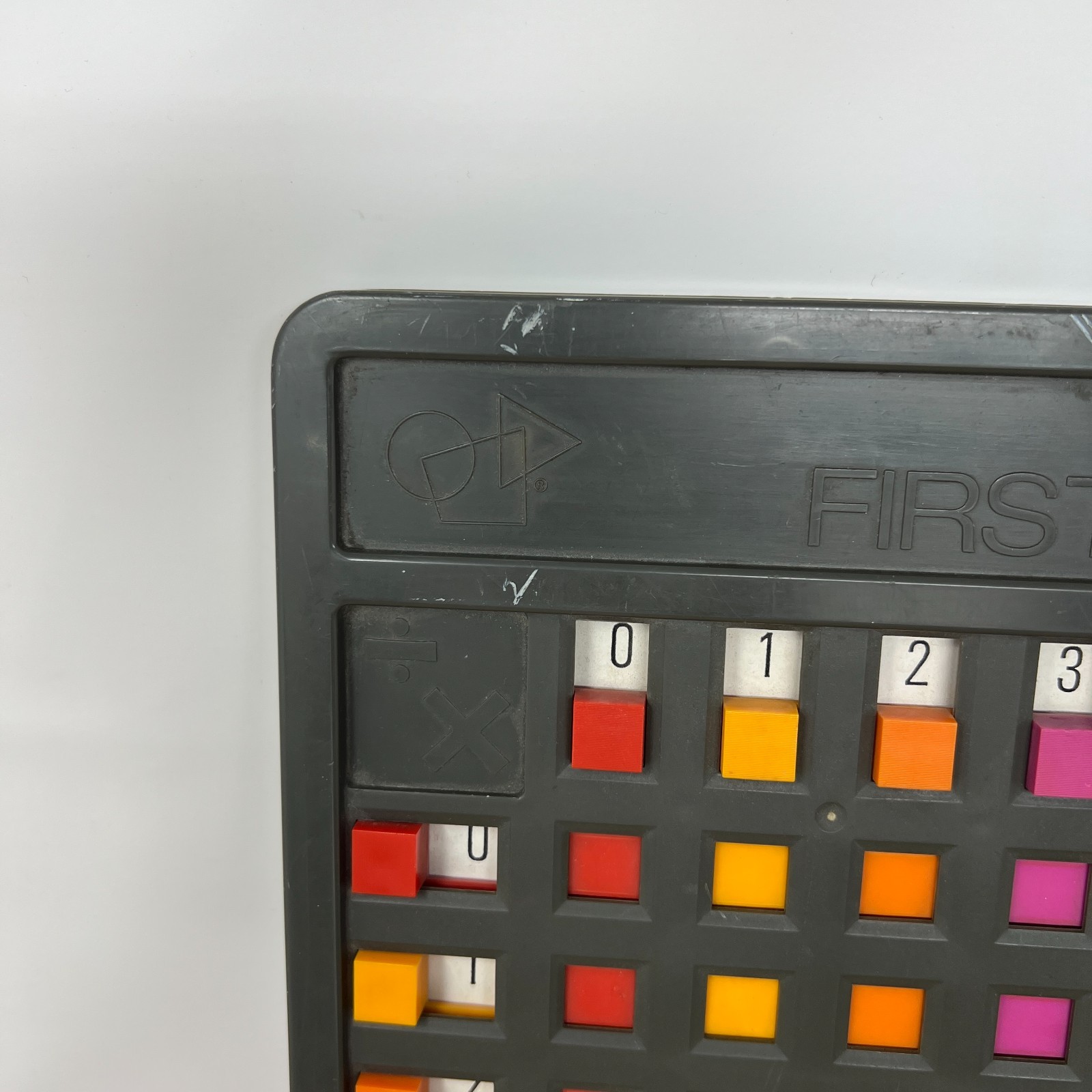 Vintage Child Guidance First Multiplier Mathematics Learning Device Gray