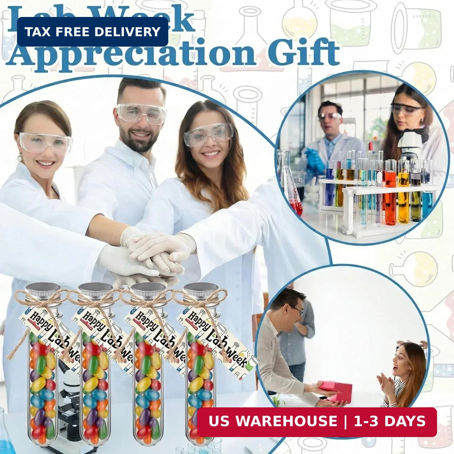 20 Sets Medical Laboratory Science Graduation Student Gifts 2026 Lab Week 45ml P