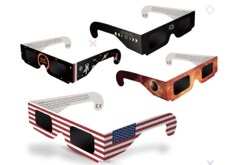 Solar Eclipse Glasses 2024 – 8 PACK – CE and ISO Certified – USA Free Shipping