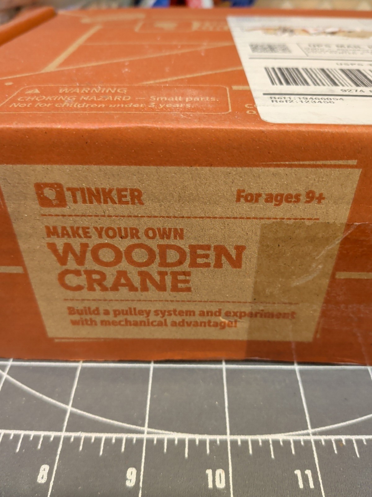 KiwiCo Tinker Crate Make Your Own Wooden Crate Stem Kit New 9-14 Pulley System