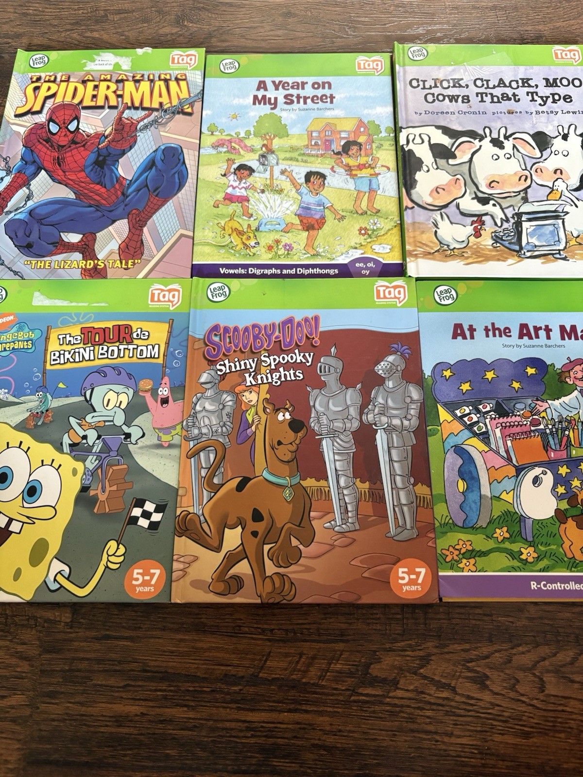 LeapFrog Tag Reader Stylus Pen Green, Model #20800 N2390 And 23 Tag Books