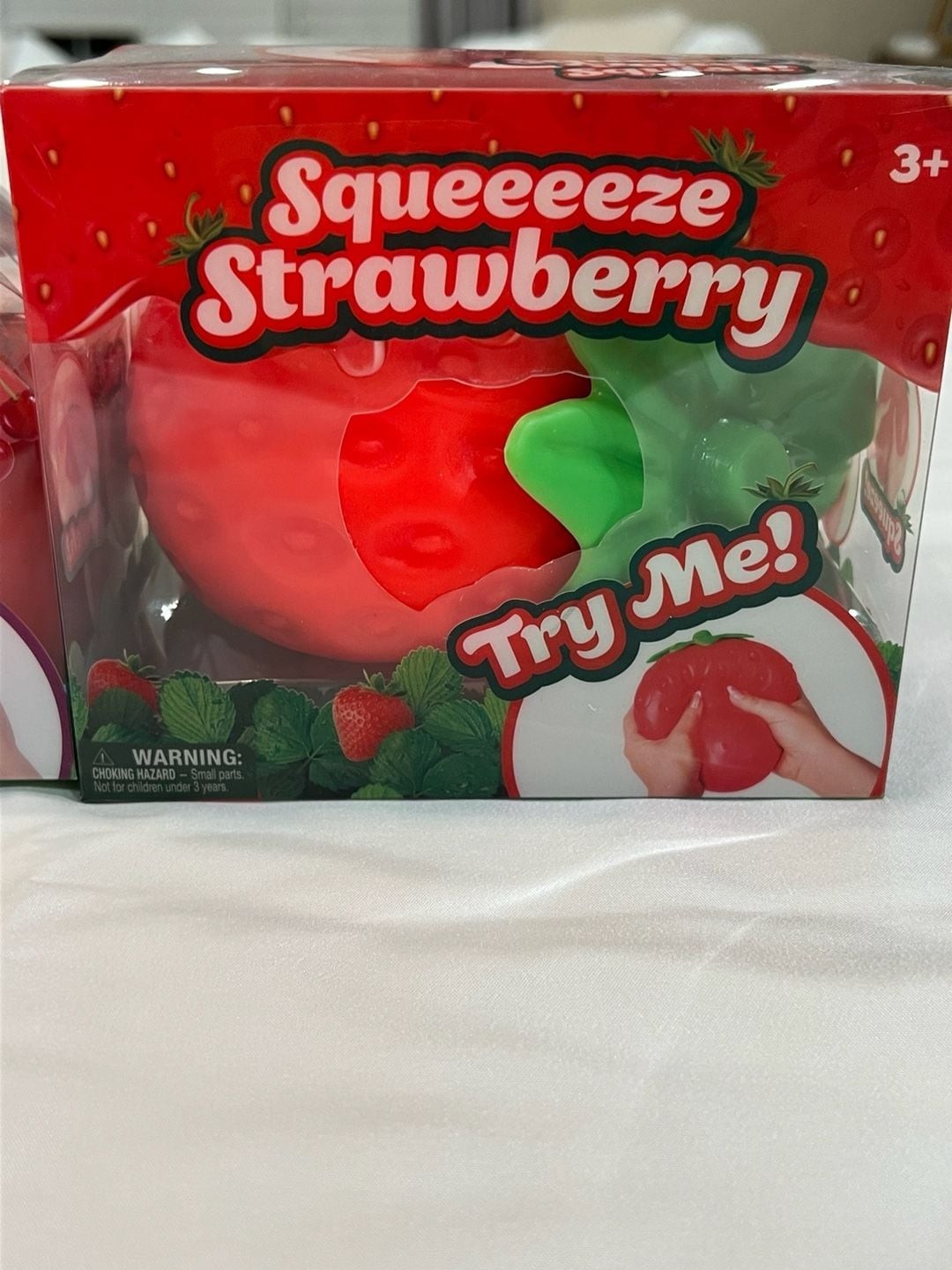 Sunny Days Entertainment Squeeezy Cherry and Strawberry Sensory Fidget Toys Set
