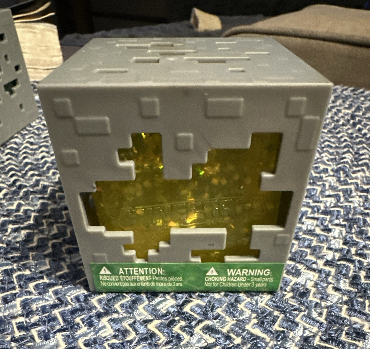 Just Toys Intl. Minecraft Jelly Cube Tactile Sensory Toy Gray Ages 3+ 2025