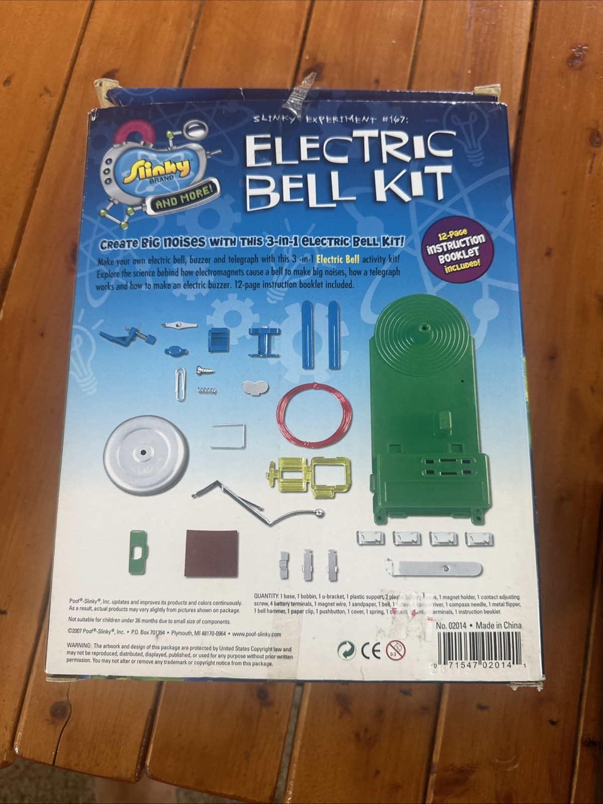 Electric Bell Kit Slinky Experiment #167 Ages 8 And Up