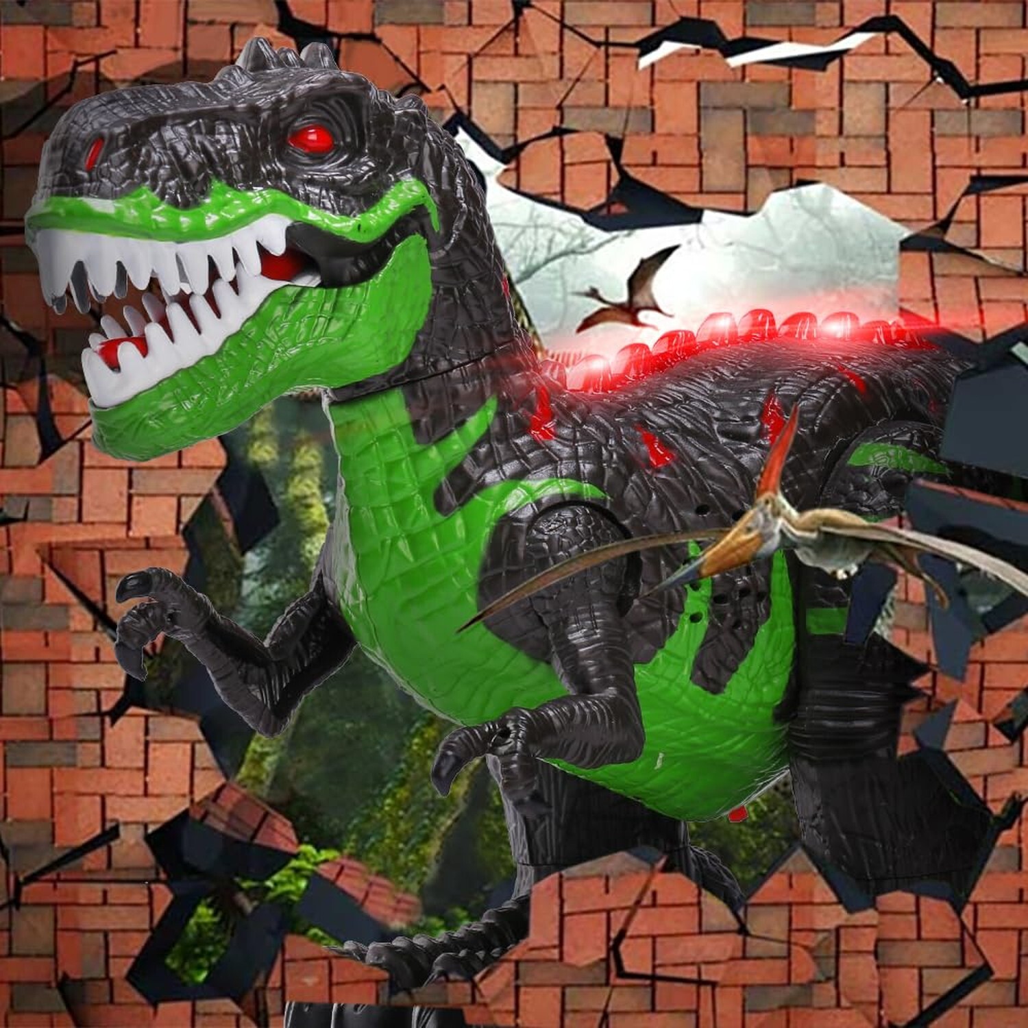 Remote Controlled Large Dinosaur Toy for Boys 3 4 5 6 7 8 Years, Lifelike Tyr…
