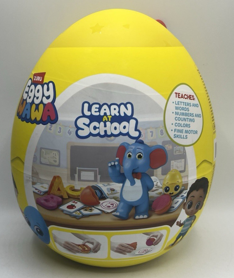 2024 Eggy Wawa Learn At School 61 Surprises Interactive Learn Letters & More