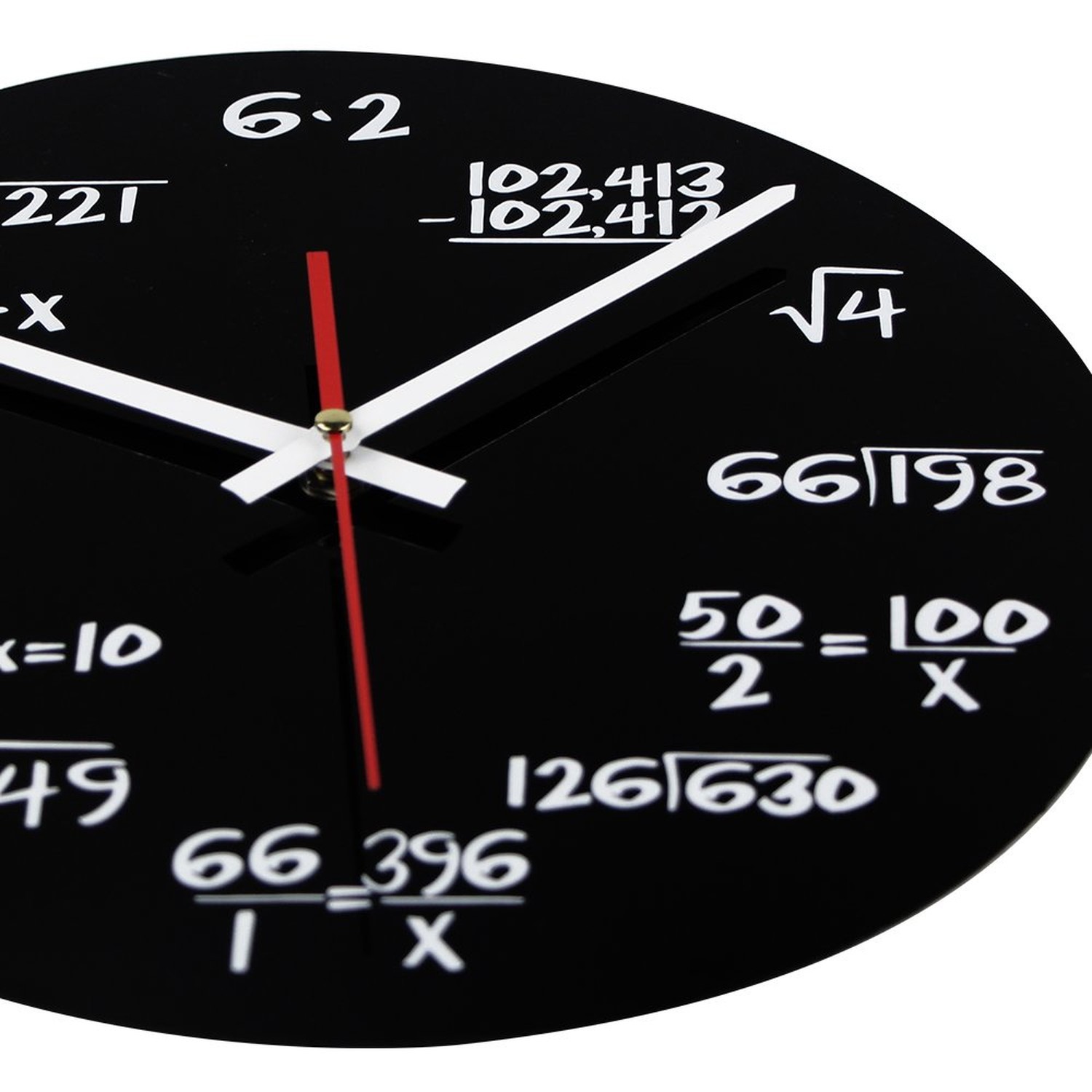 Timelike Math Clock, Unique Wall Clock Modern Design Novelty Maths Equation C…