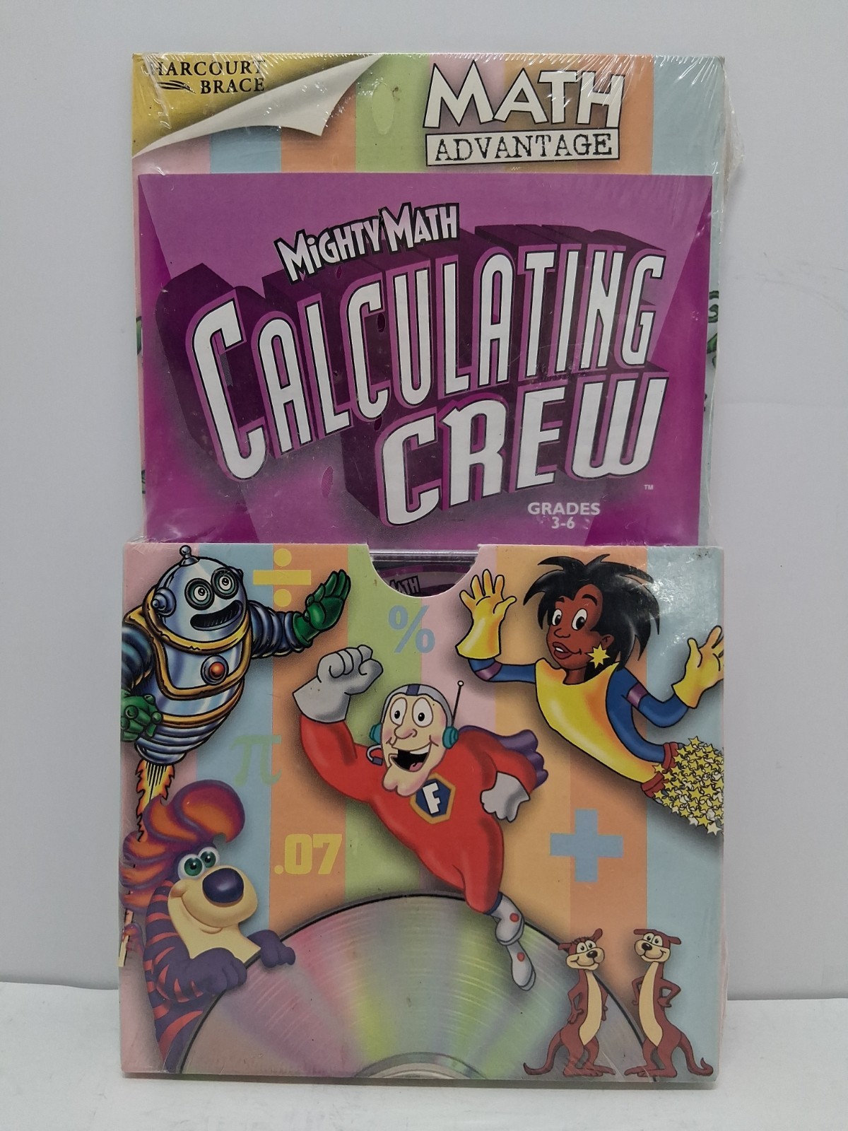 Mighty Math Calculating Crewcd Rom Grades 3-6 Brand New Old Stock Shrink Wrapped