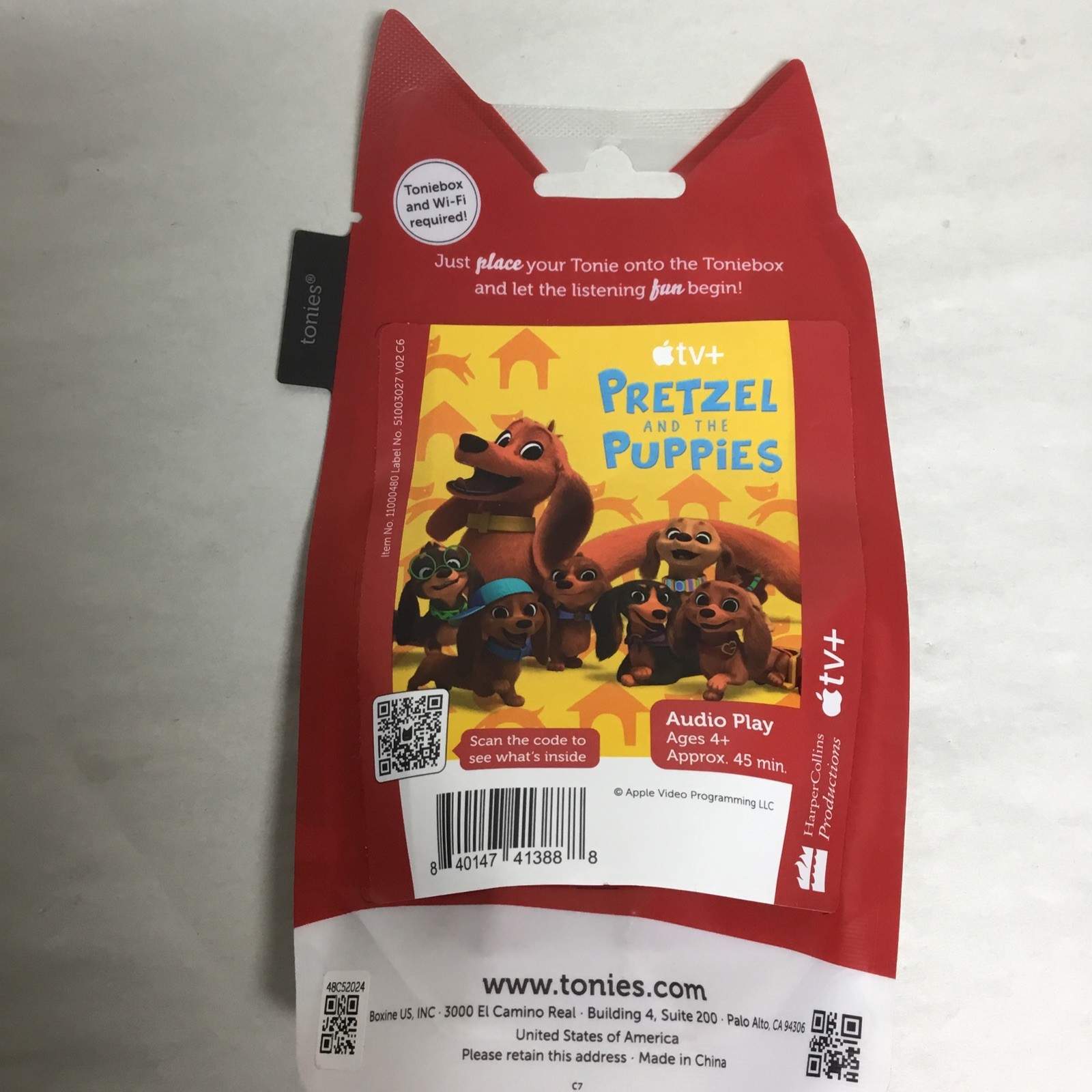 Tonies Character Figure Lot Pretzel and the Puppies- Free S&H