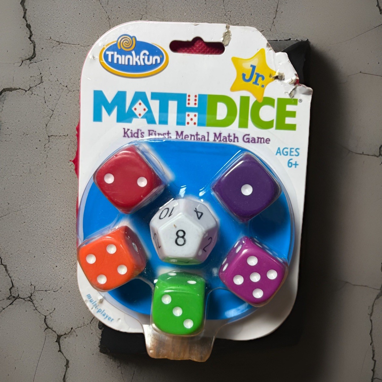 Math Dice Jr. Thinkfun Kids First Mental Math Game Ages 6+ Educational Games New