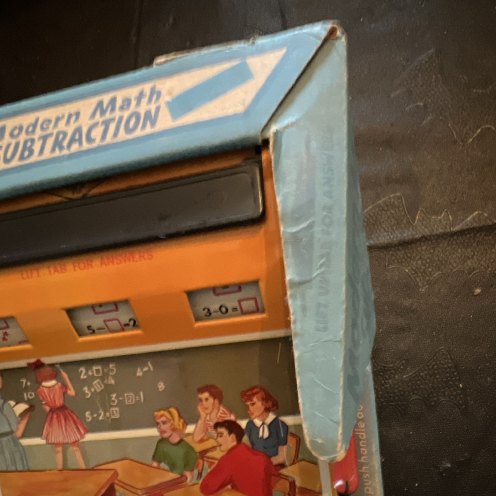 Wolverine Modern Math Subtraction Mechanical Game Vintage Toy Original Box USA