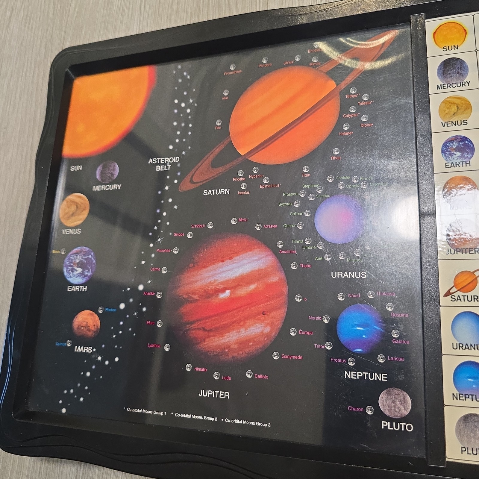 VTG Play Scholastic Solar System Planets Learning Tablet 90s Educational RARE
