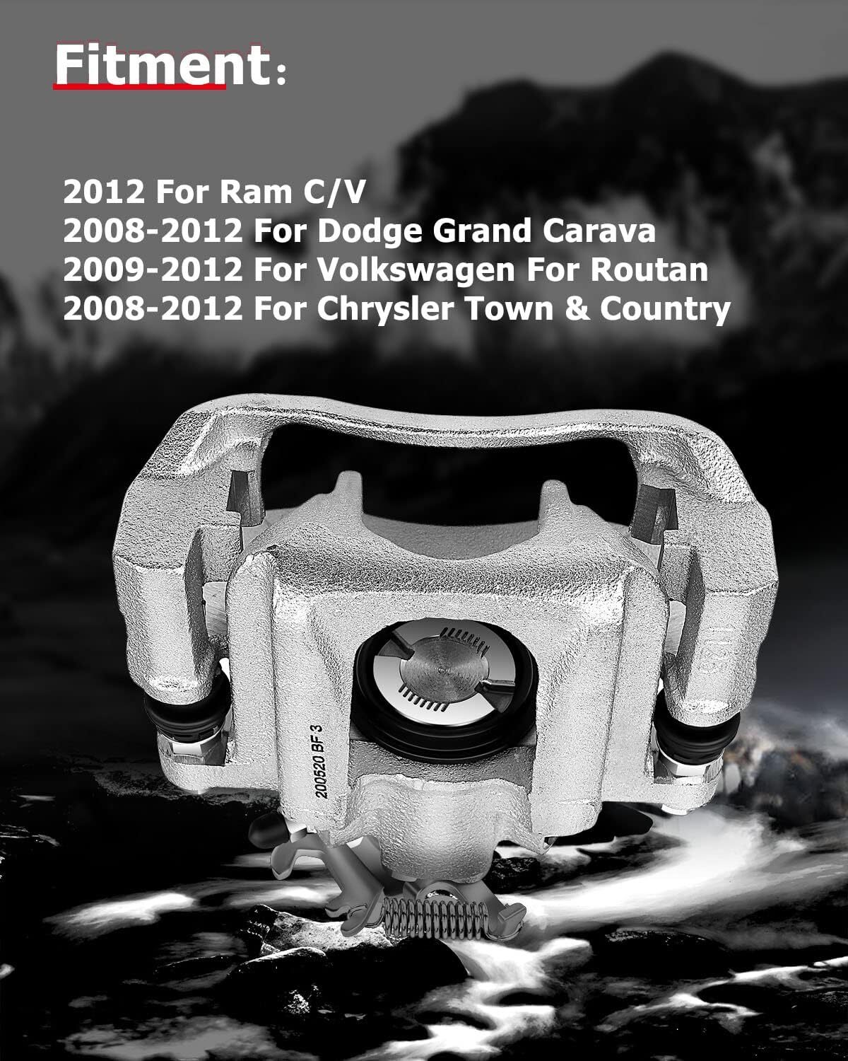 cciyu Disc Brake Calipers Rear Left & Right 18B5081 18B5080 fit For Chrysler