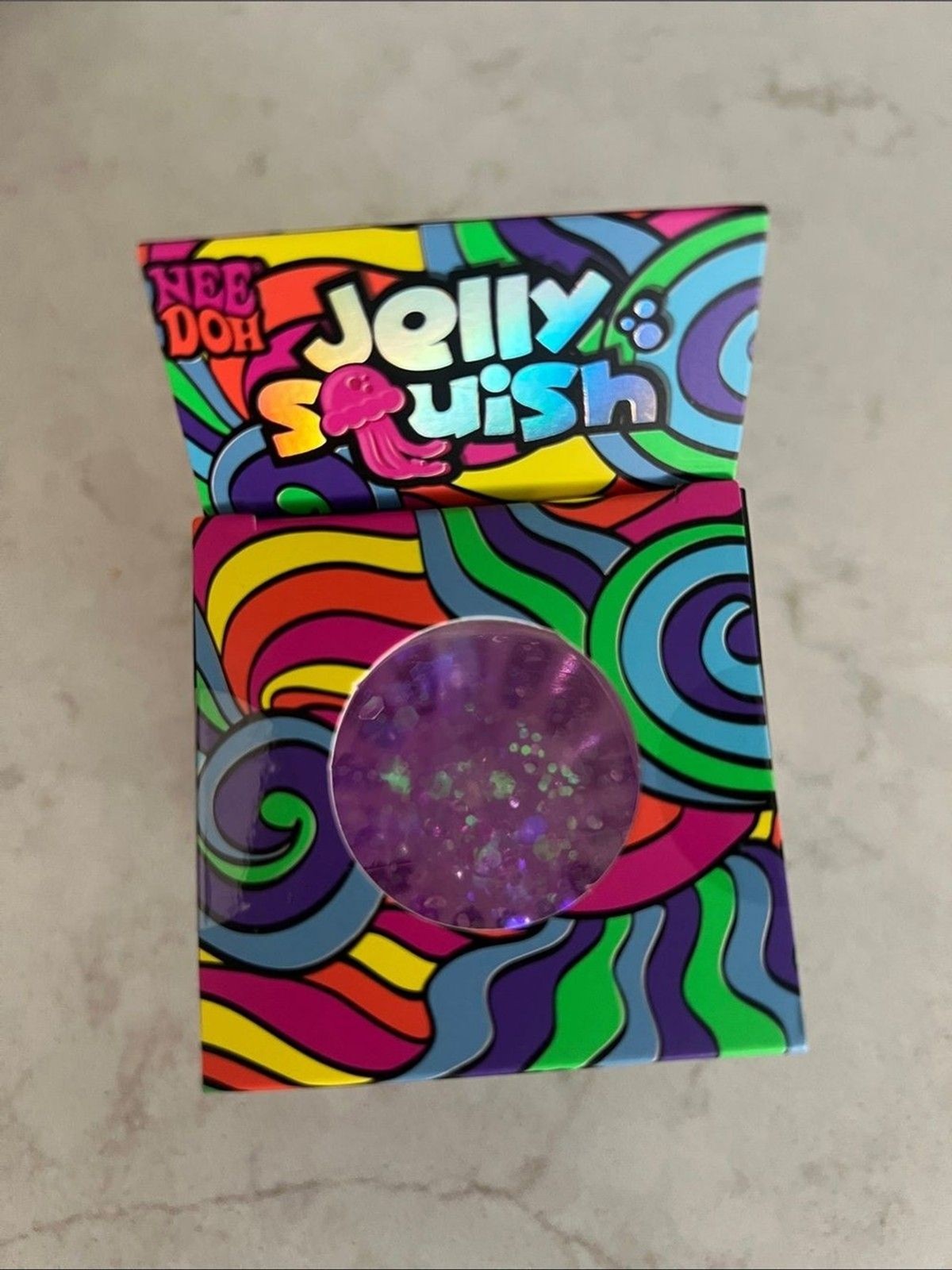 NeeDoh Jellyfish Jelly Squish Purple