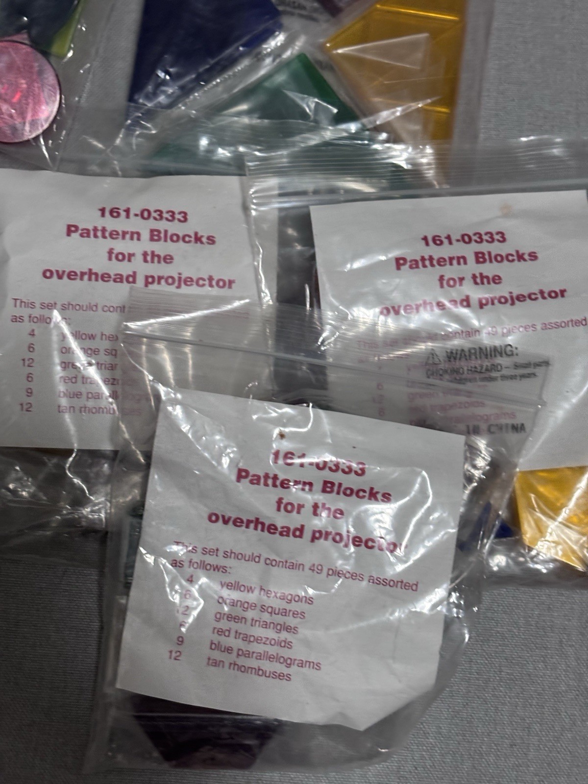 Vintage Overhead Projector Math Transparency Lot New Rulers Coins Everyday Math