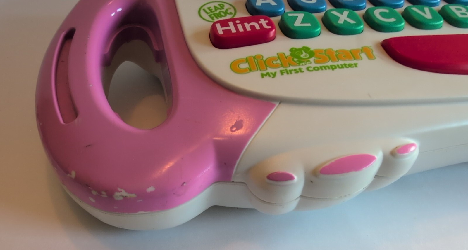 LeapFrog Clickstart My First Computer W/ Controller Console 1 Game Tested Works