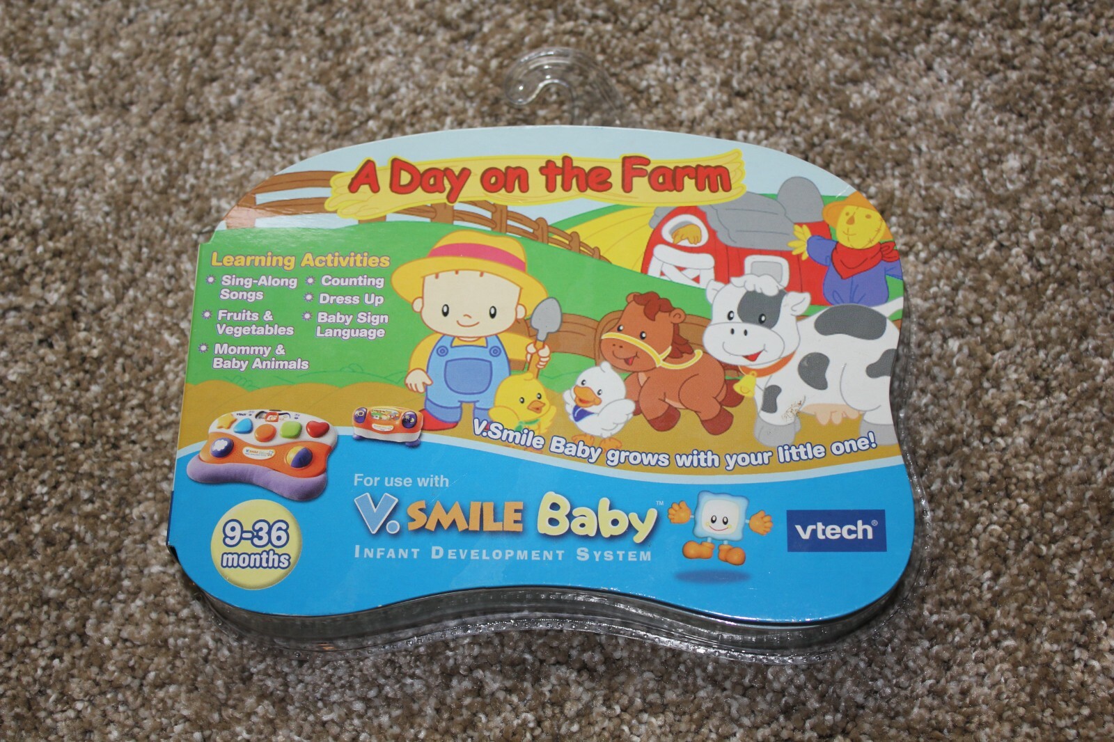 V. Smile Baby System Vtech A Day on the Farm Game Cartridge Infant Learning NEW