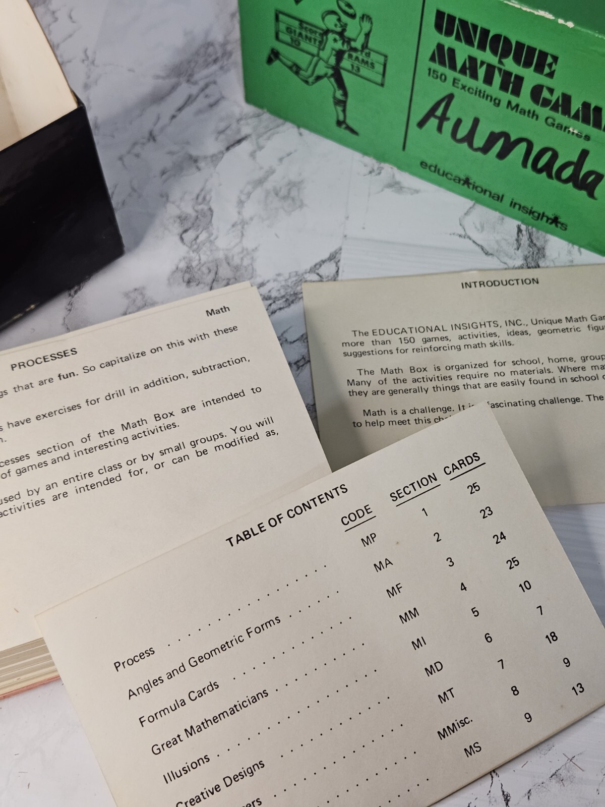 Vintage 1971 Unique Math Games 150 Exciting Math Games by Educational Insights