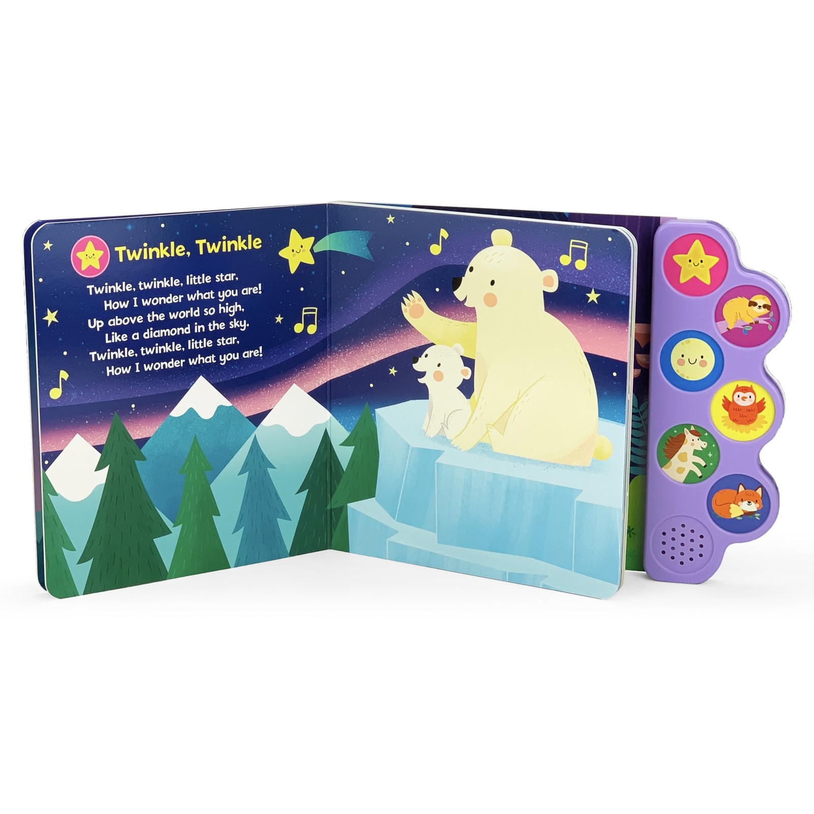 Baby’s First Bedtime Songs – Children’s Song Board Book with 6 Sing-Along…