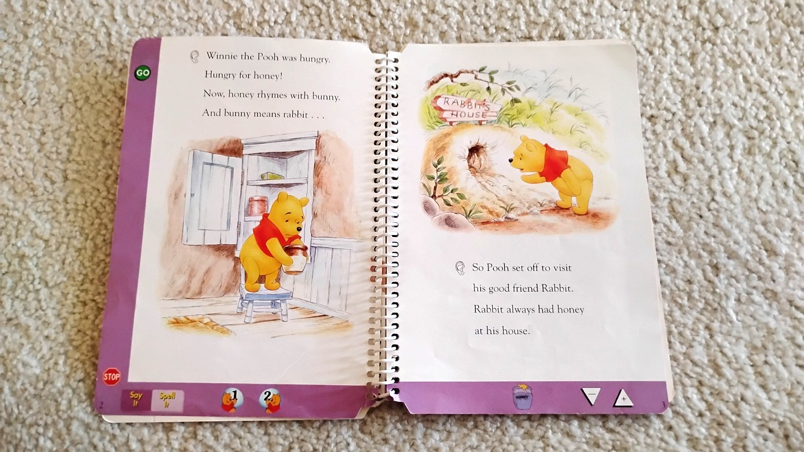 LeapFrog LeapPad Leap 1 Disney’s Winnie the Pooh Gets Stuck Book and Cartridge