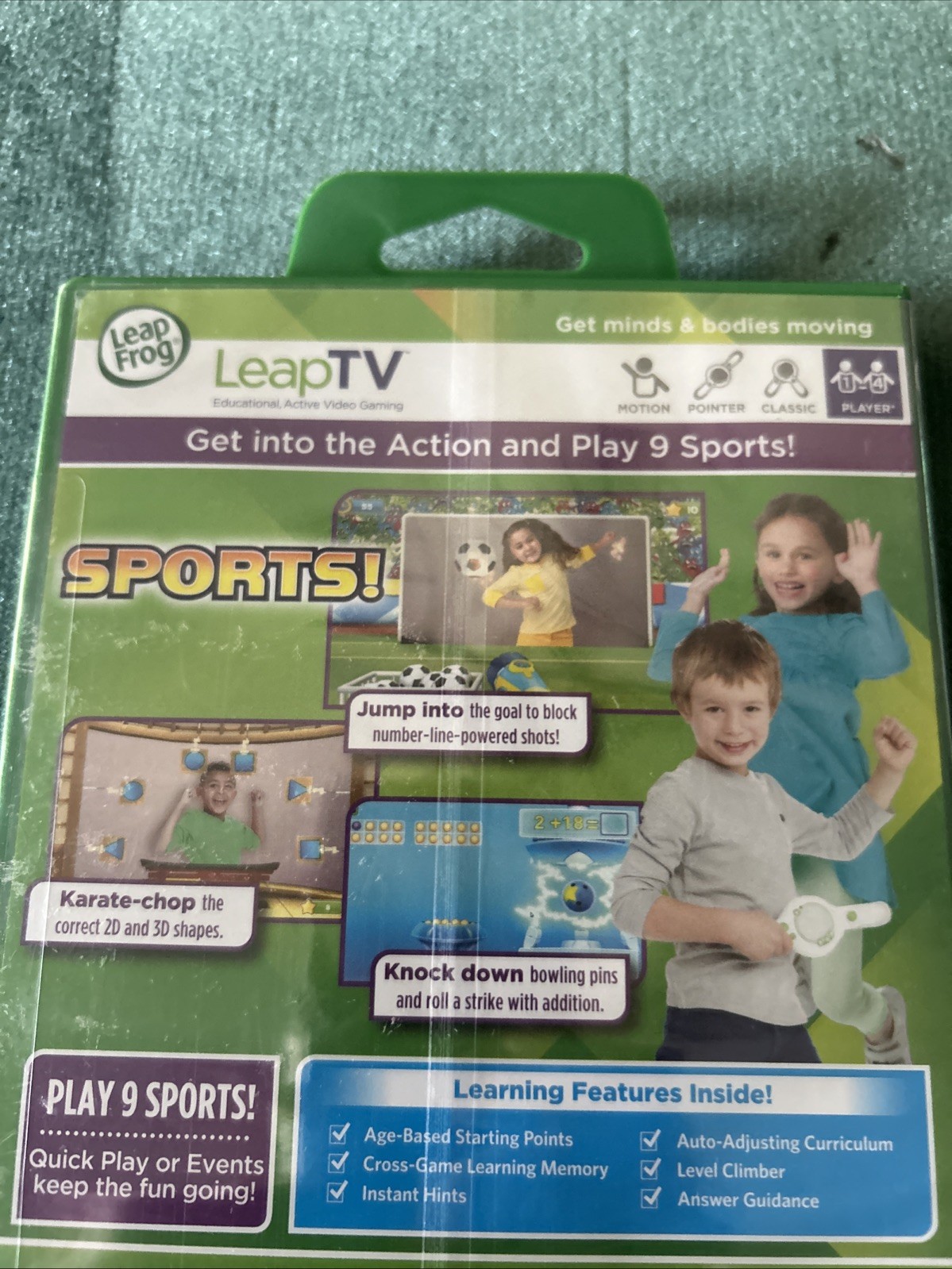 Leap Frog Leap TV Sports Educational Active Video Game Mathematics 4-7 Years